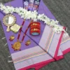 Hafsilk-Light-Violet-sharee-package-