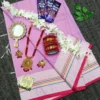 Hafsilk-Light-pink-katha-sharee-package