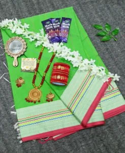 Hafsilk-green-katha-sharee-package.